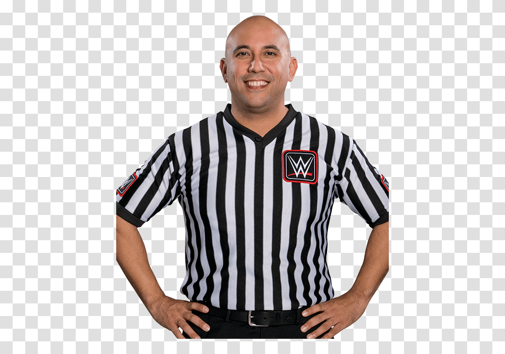 Wwe Referee Tom Castor, Shirt, Person, Jersey Transparent Png