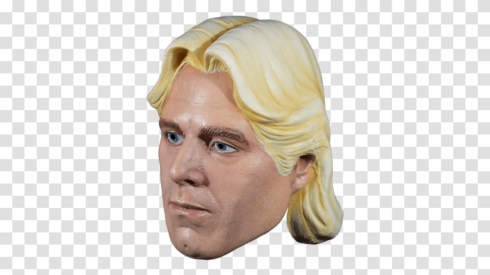 Wwe Ric Flair Adult Size Halloween Mask Ric Flair Mask, Head, Face, Person, Hair Transparent Png