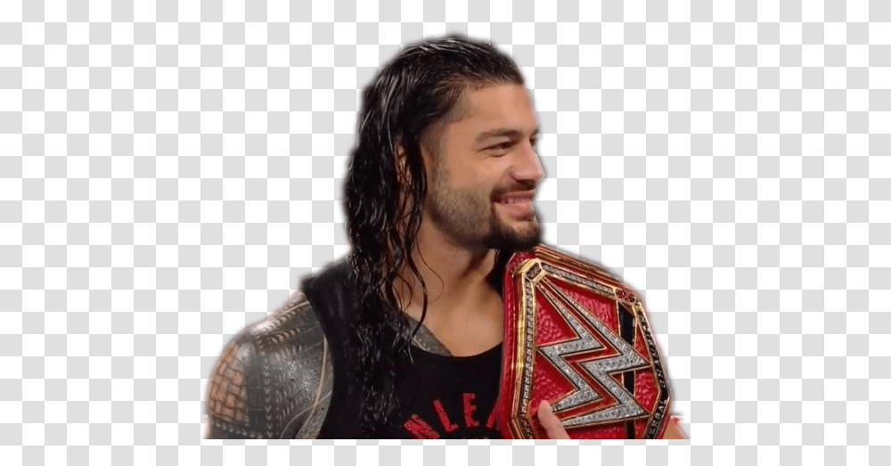 Wwe Roman Reigns High Quality Image Roman Reigns 2018 As Universal Champion, Face, Person, Performer, Beard Transparent Png
