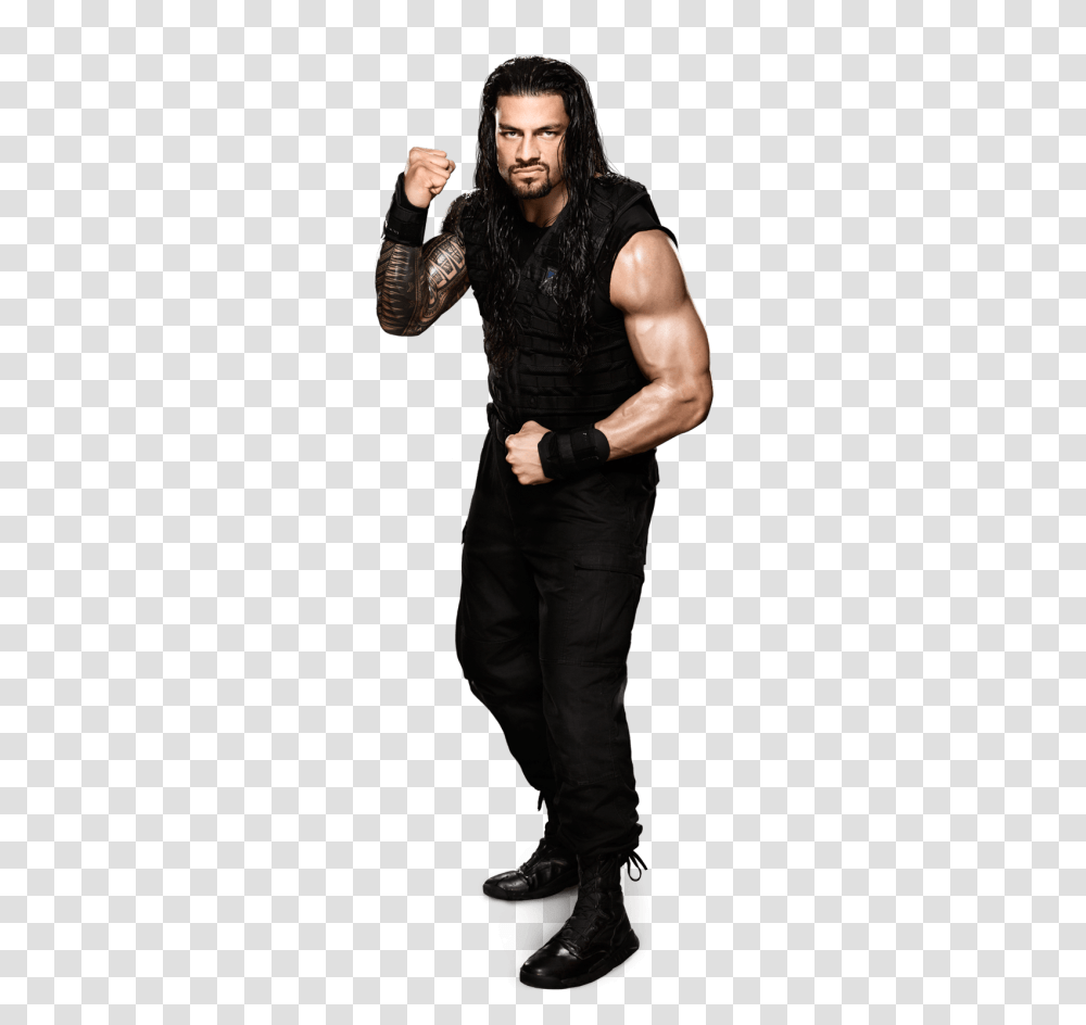 Wwe Roman Reigns, Person, Coat, Weapon Transparent Png