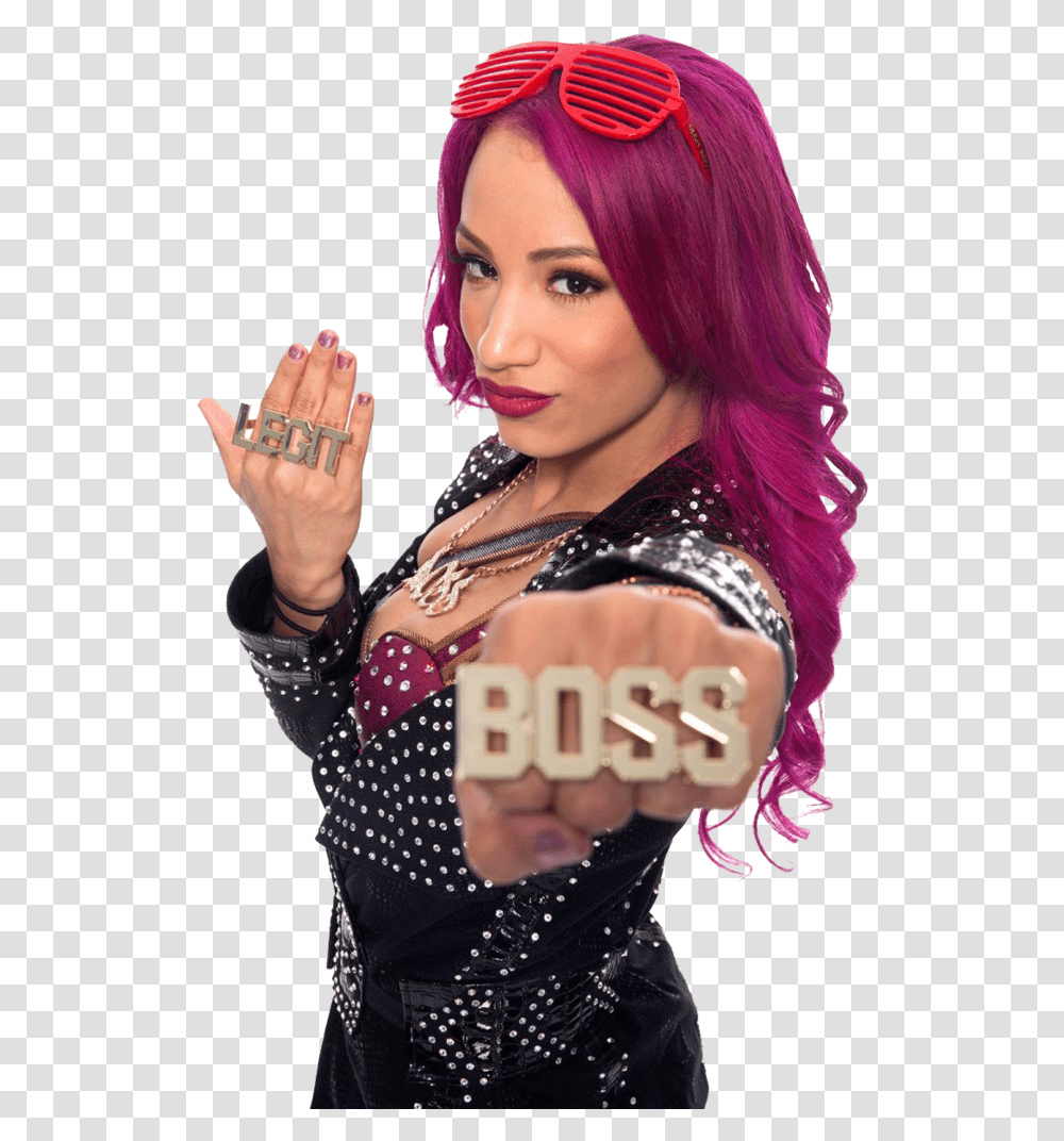 Wwe Sasha Bank 2016, Person, Finger, Leisure Activities Transparent Png