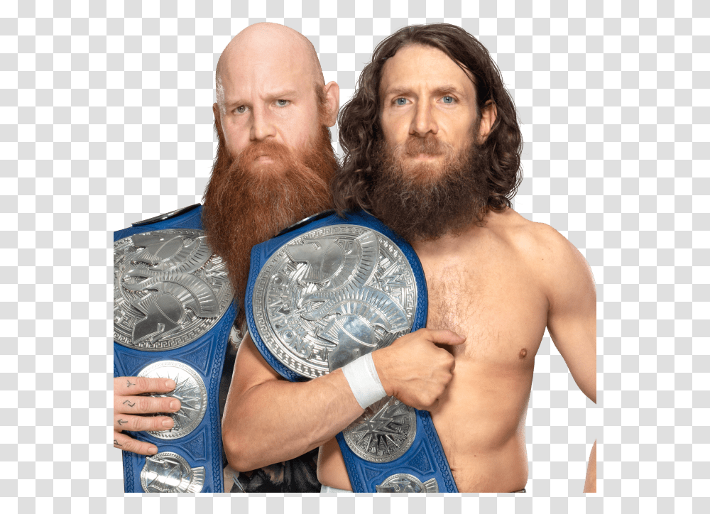 Wwe Smackdown Tag Team Championship Daniel Bryan And Rowan Vs Heavy Machinery Vs New Day, Face, Person, Human, Sport Transparent Png