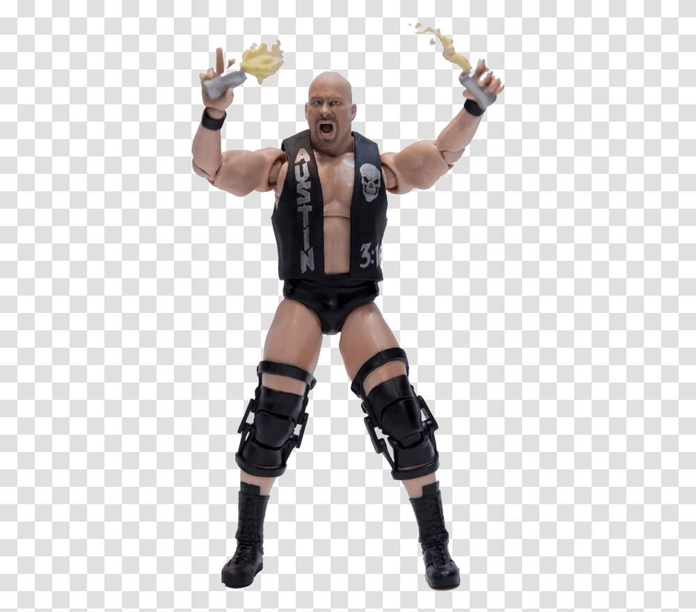 Wwe Stone Cold Action Figure, Person, Hand, Arm Transparent Png