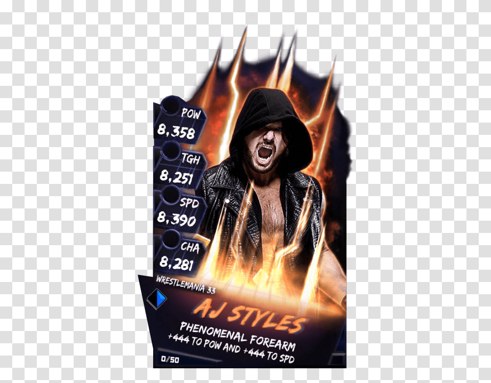 Wwe Supercard Aleister Black, Person, Poster, Advertisement, Performer Transparent Png