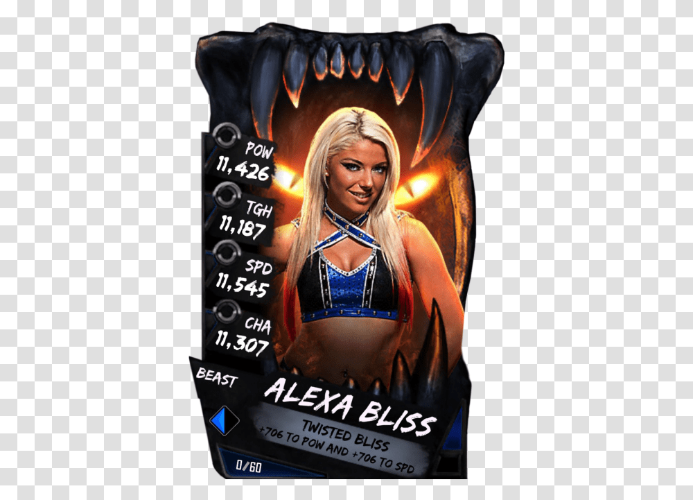 Wwe Supercard Alexa Bliss, Person, Costume, Blonde, Woman Transparent Png