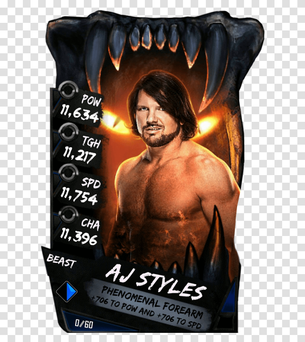 Wwe Supercard Beast Cards Download, Person, Human, Poster, Advertisement Transparent Png