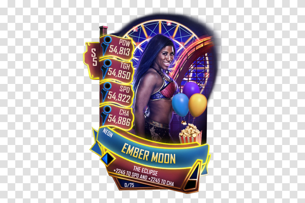 Wwe Supercard Ember Moon, Person, Human, Flyer, Poster Transparent Png