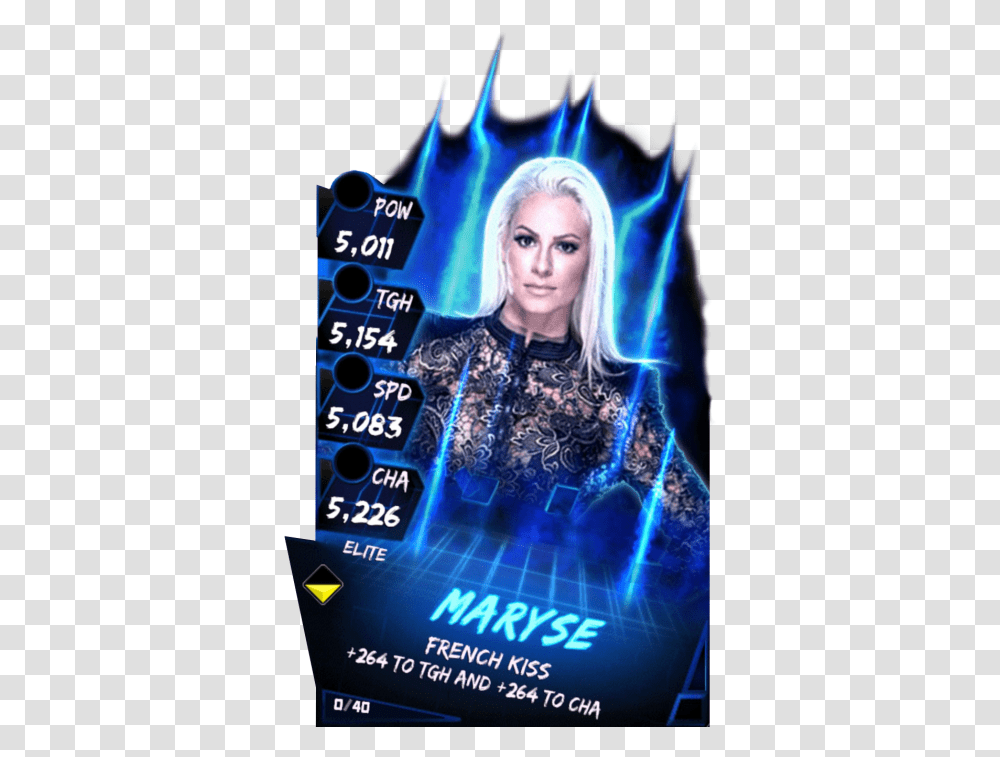 Wwe Supercard Fusion Maryse, Person, Face, Blonde, Woman Transparent Png