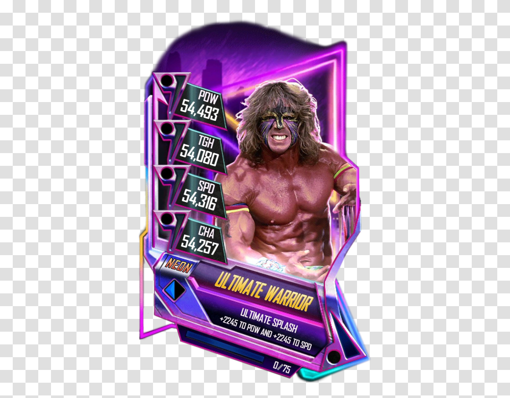 Wwe Supercard Neon, Person, Poster, Advertisement, Flyer Transparent Png