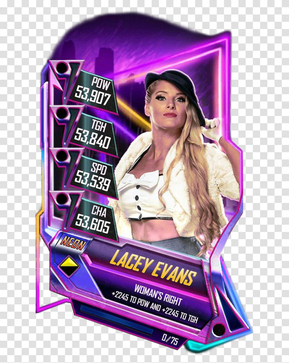 Wwe Supercard Neon Pro, Person, Human, Advertisement, Poster Transparent Png