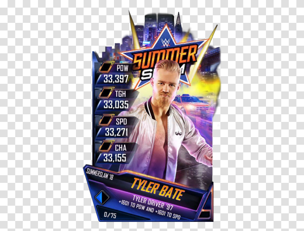 Wwe Supercard Summerslam 18 Cards, Person, Human, Flyer, Poster Transparent Png