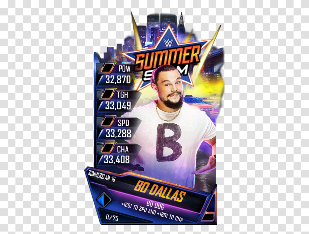 Wwe Supercard Summerslam 18 Cards, Poster, Advertisement, Flyer, Paper Transparent Png