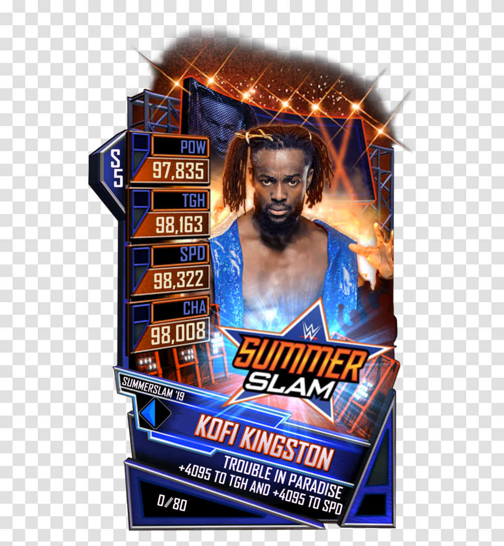 Wwe Supercard Summerslam 19 Cards, Poster, Advertisement, Flyer, Paper Transparent Png