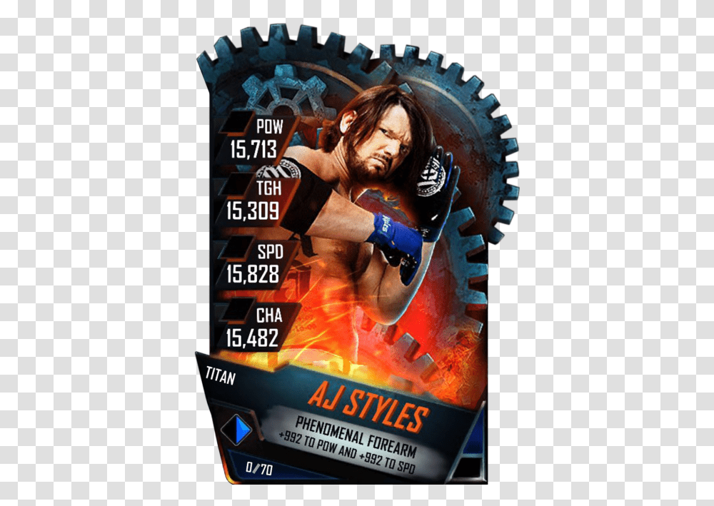 Wwe Supercard Titan Cards, Flyer, Poster, Paper, Advertisement Transparent Png