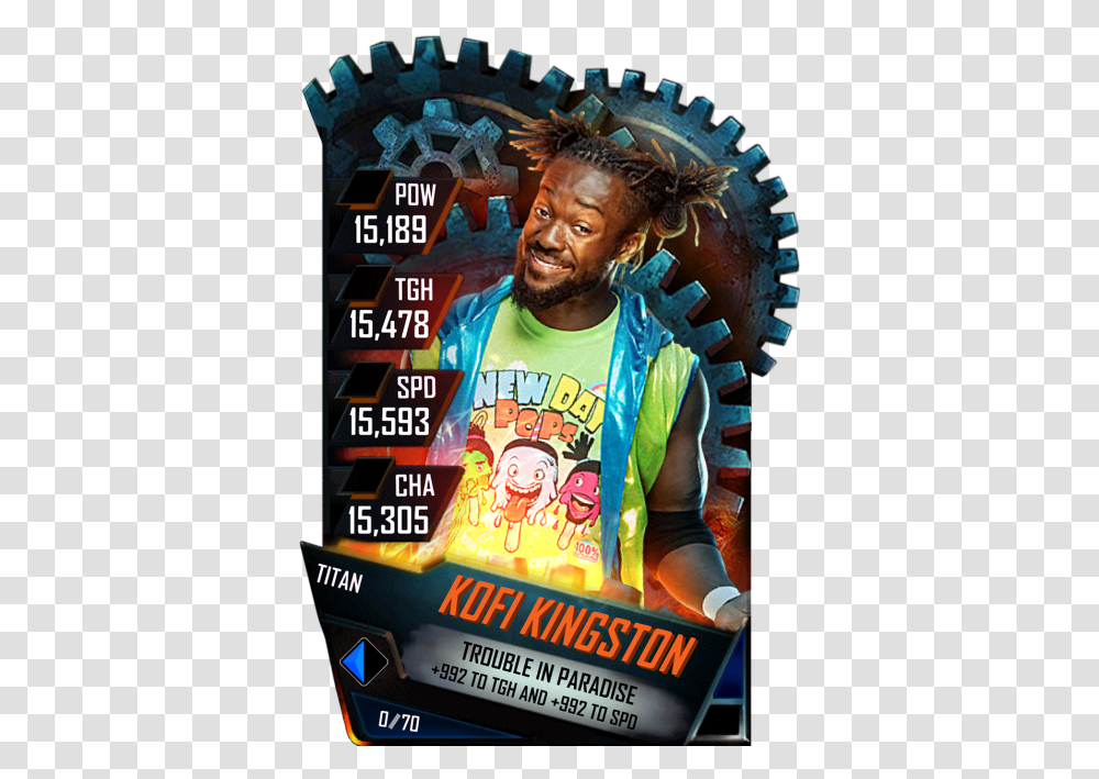 Wwe Supercard Titan Cards, Poster, Advertisement, Person Transparent Png