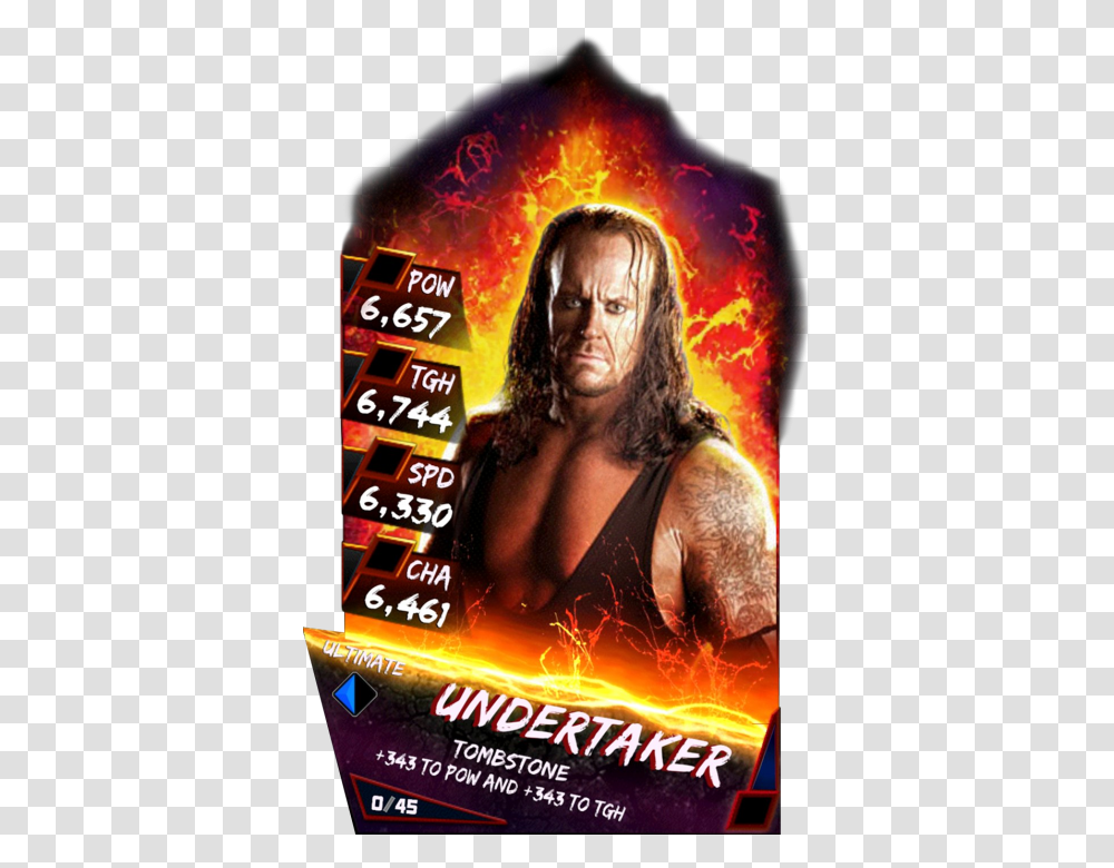 Wwe Supercard Undertaker Wrestlemania, Person, Human, Advertisement, Poster Transparent Png