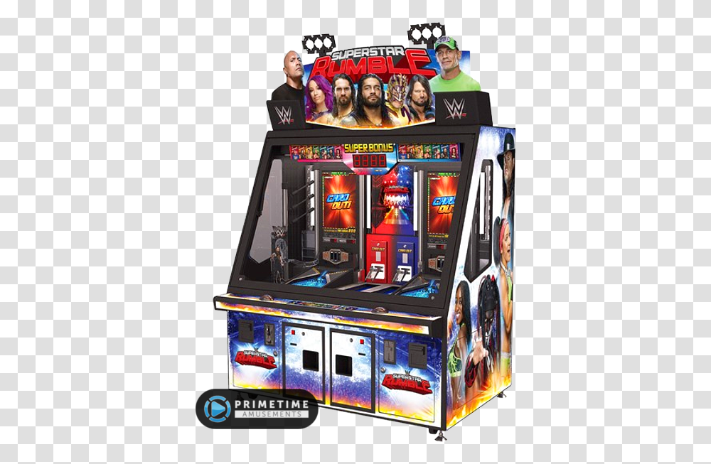 Wwe Superstar Rumble By Andamiro Usa Wwe Superstar Rumble Arcade Game, Person, Human, Slot, Gambling Transparent Png
