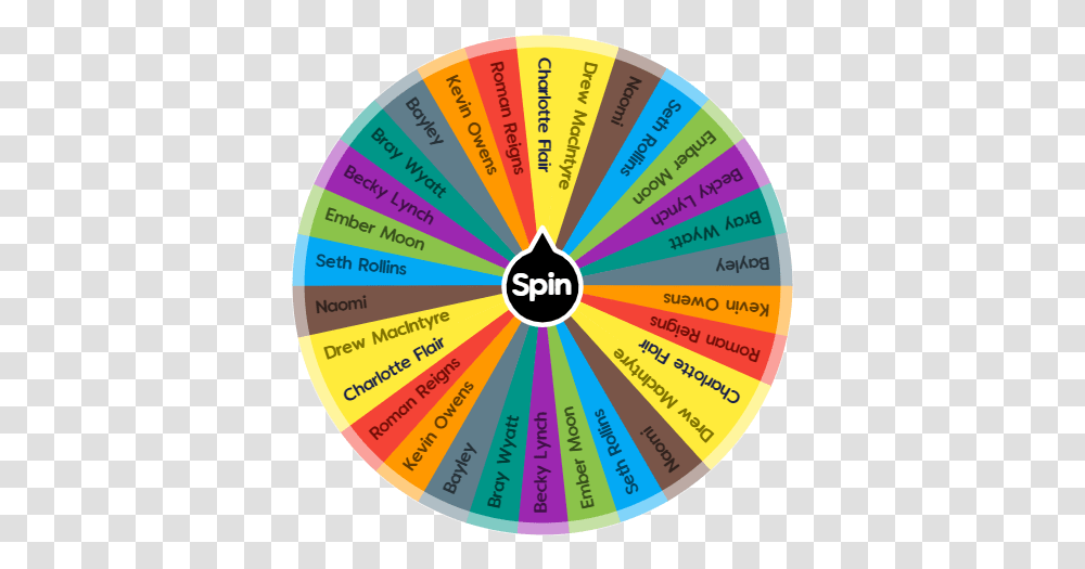Wwe Superstars Spin The Wheel App Circle, Sphere, Flyer, Poster, Paper Transparent Png