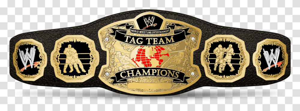 Wwe Team Championship Team Champions Belt Buckle Rug Logo Transparent Png Pngset Com