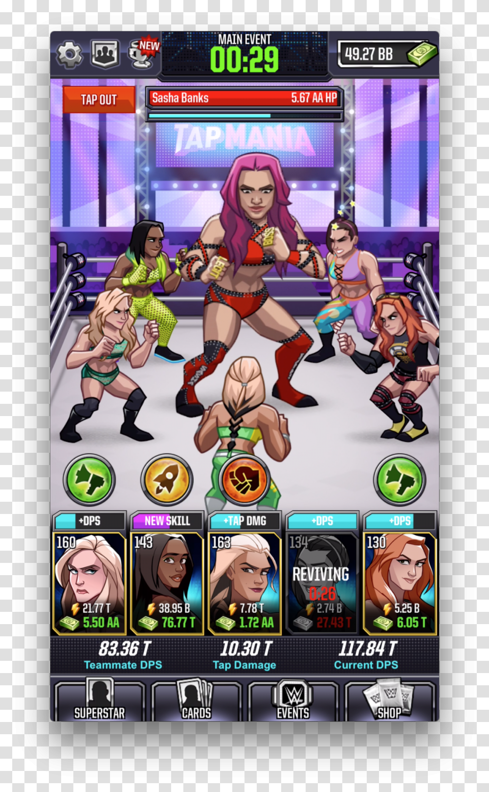 Wwe Tap Mania Characters, Comics, Book, Person, Human Transparent Png