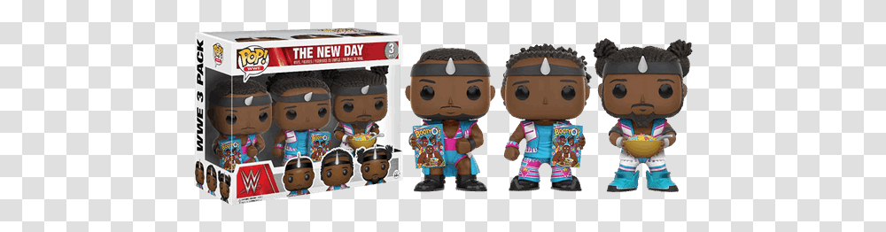 Wwe The New Day With Booty Ou2019s Pop Vinyl Figure 3pack New Day Funko Pop, Robot, Toy, Clothing, Apparel Transparent Png