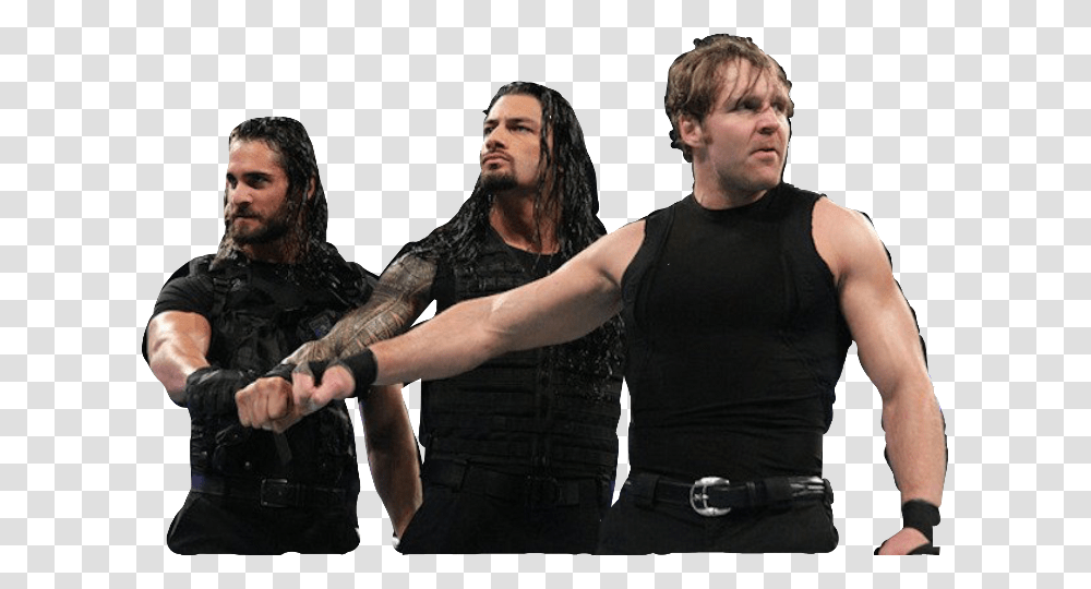 Wwe The Shield Fist Bump Download Wwe The Shield Fist Bump, Person, Skin, Leisure Activities, Head Transparent Png