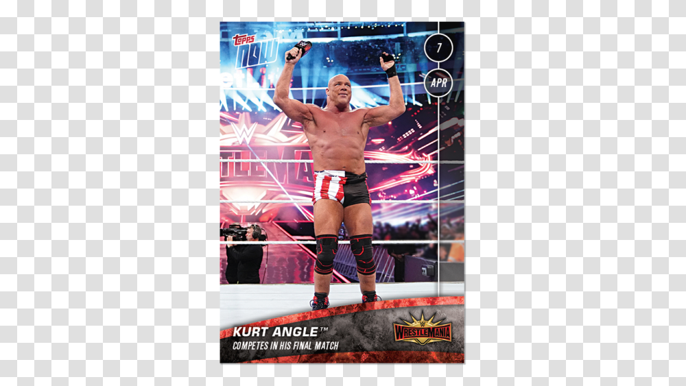 Wwe Topps Now Card 2019 Wwe Topps Now, Person, Lighting, Sport Transparent Png
