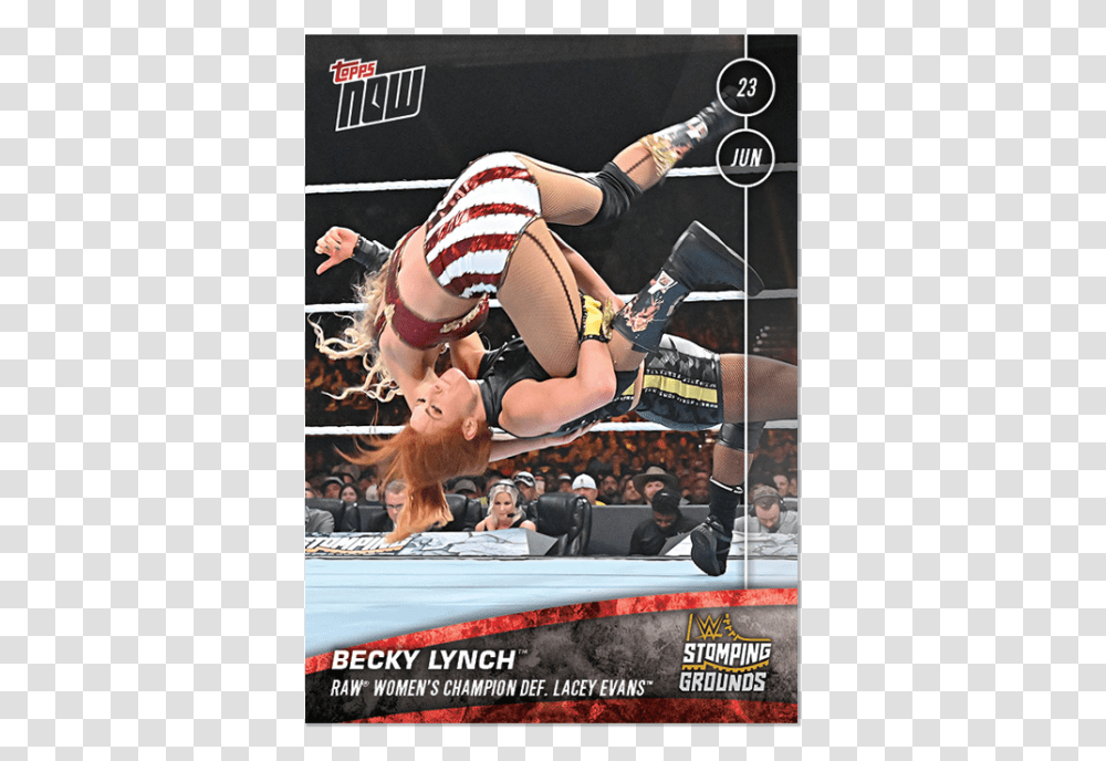 Wwe Topps Now Card Magento, Person, Tennis Racket, Sport, Wrestling Transparent Png