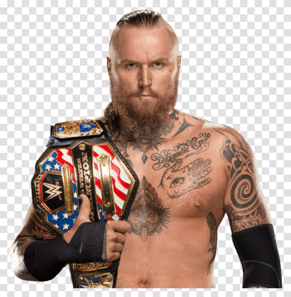 Wwe United States Champion Aleister Black Nxt Champ, Skin, Tattoo, Person, Human Transparent Png