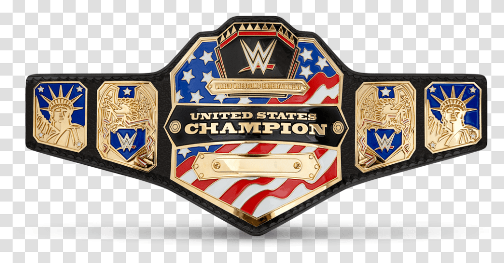 Wwe United States Championship Belt, Logo, Trademark, Badge Transparent Png