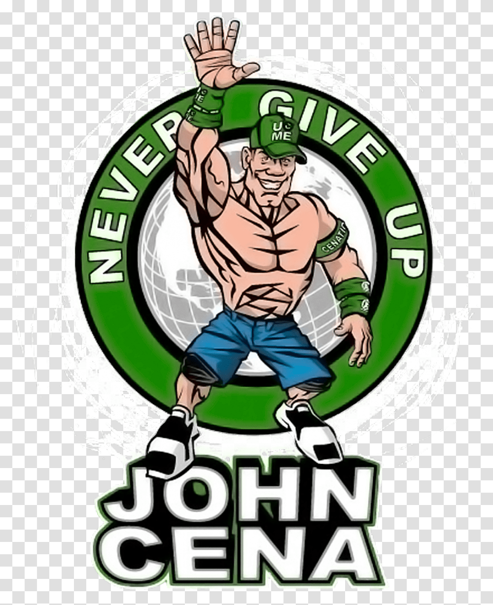 Wwe Wrestling Freetoedit Johncena Wwe John Cena Logo, Person, Sport, Hand, Poster Transparent Png