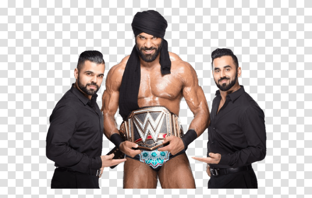 Wwe Wwe Smackdown Live Jinder Mahal And The Singh Brothers, Person, Human, Sport, Sports Transparent Png