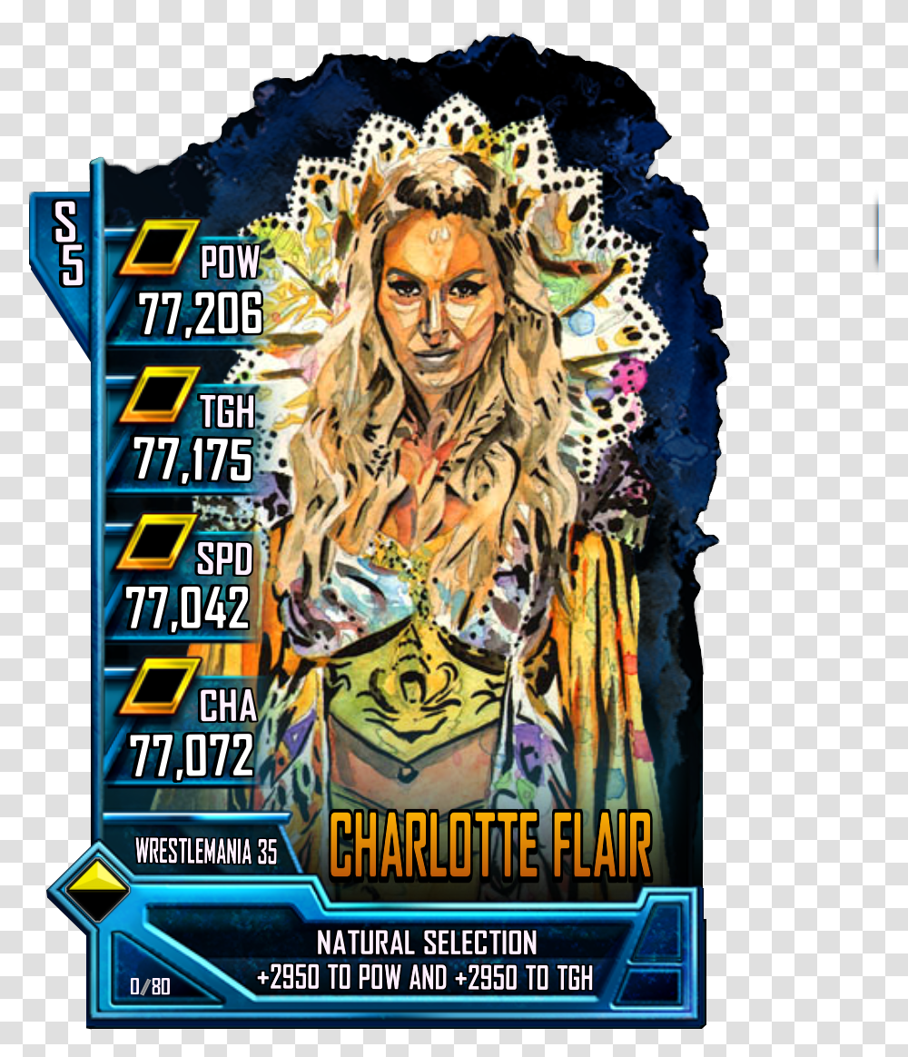 Wwesc S5 Rs Charlotte Flair Wwe Supercard Wrestlemania 35 News Tier, Poster, Advertisement, Flyer, Paper Transparent Png
