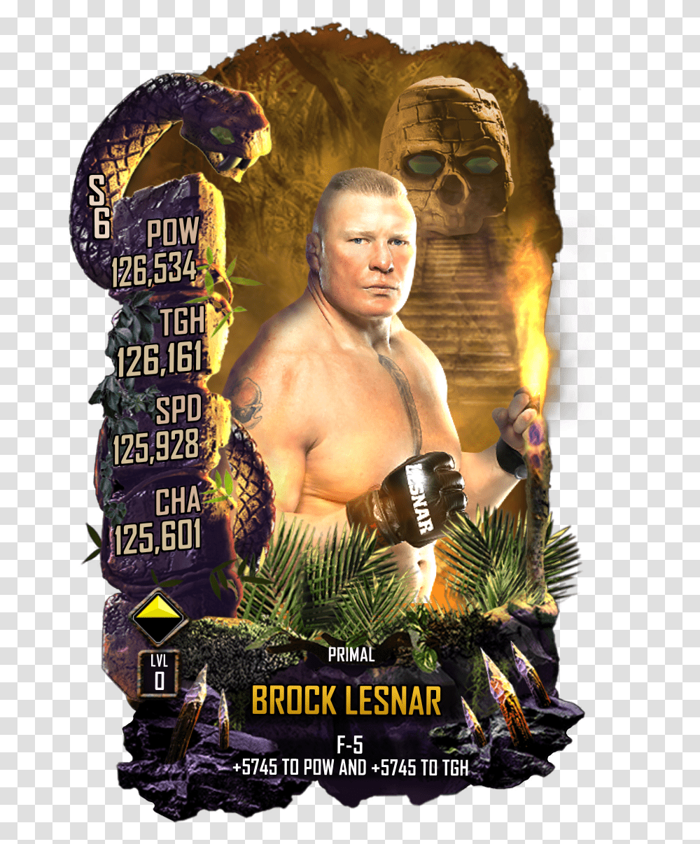 Wwesc S6 Brock Lesnar Primal, Poster, Advertisement, Person, Flyer Transparent Png