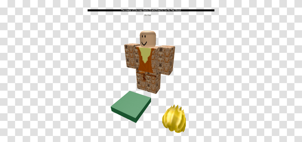 Wwetna Ric Flair Morph First Ever Roblox Tree Stump, Minecraft, Clothing, Apparel, Text Transparent Png