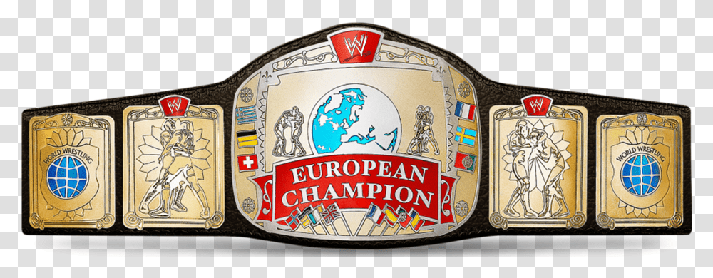 Wwf European Championship Title Dave Download Wwe European Championship, Label, Logo Transparent Png