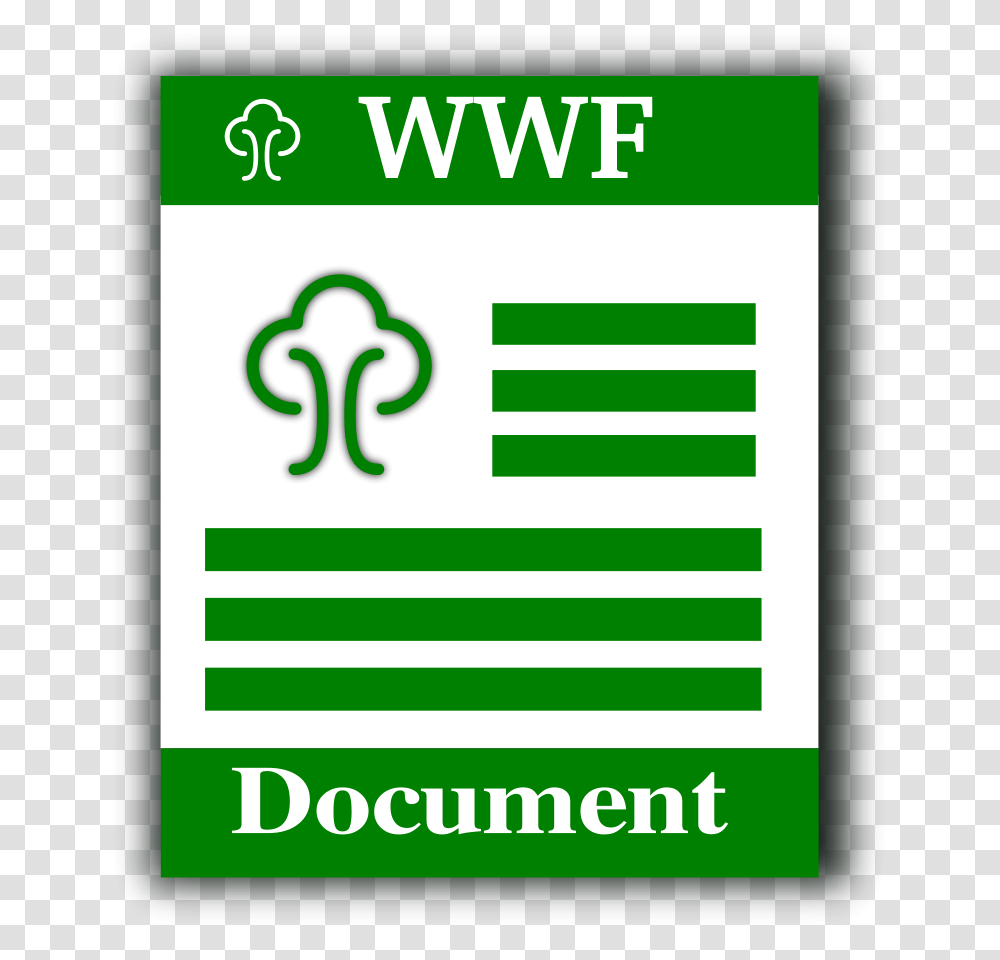 Wwf Format Icon Large Size, Label, Sign Transparent Png