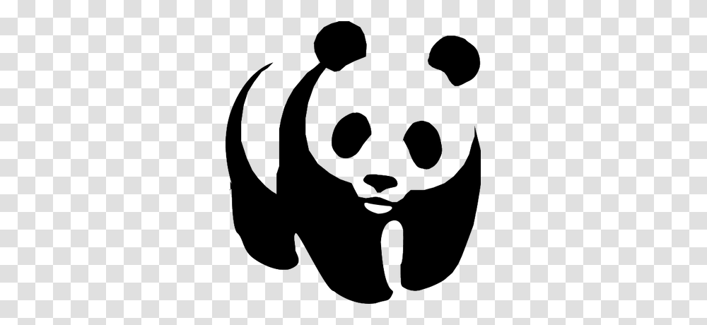 Wwf Panda, Stencil Transparent Png