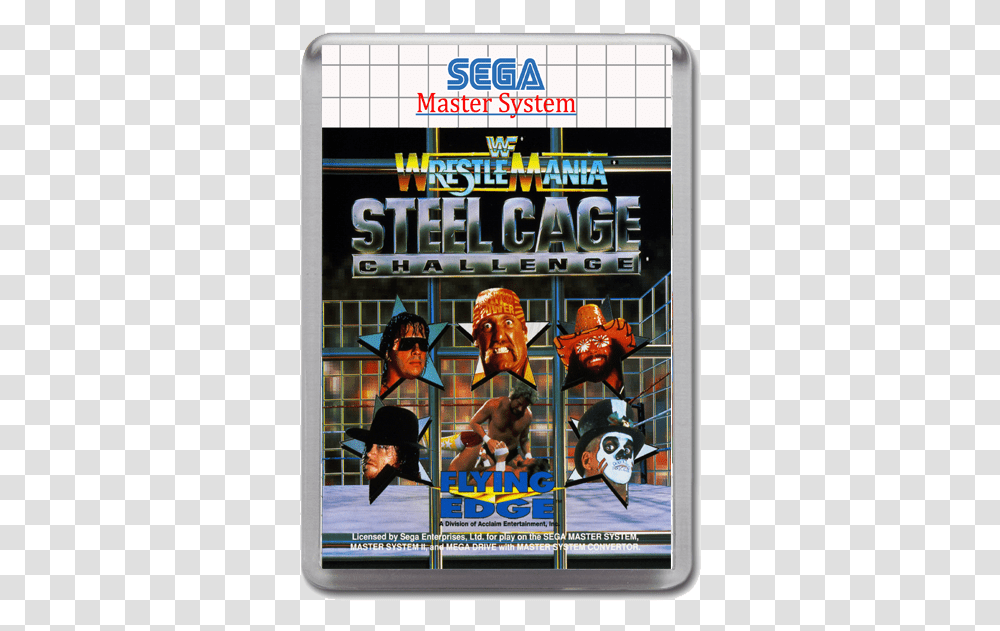 Wwf Wrestlemania Steel Cage Challenge Master System, Sunglasses, Poster, Advertisement, Person Transparent Png