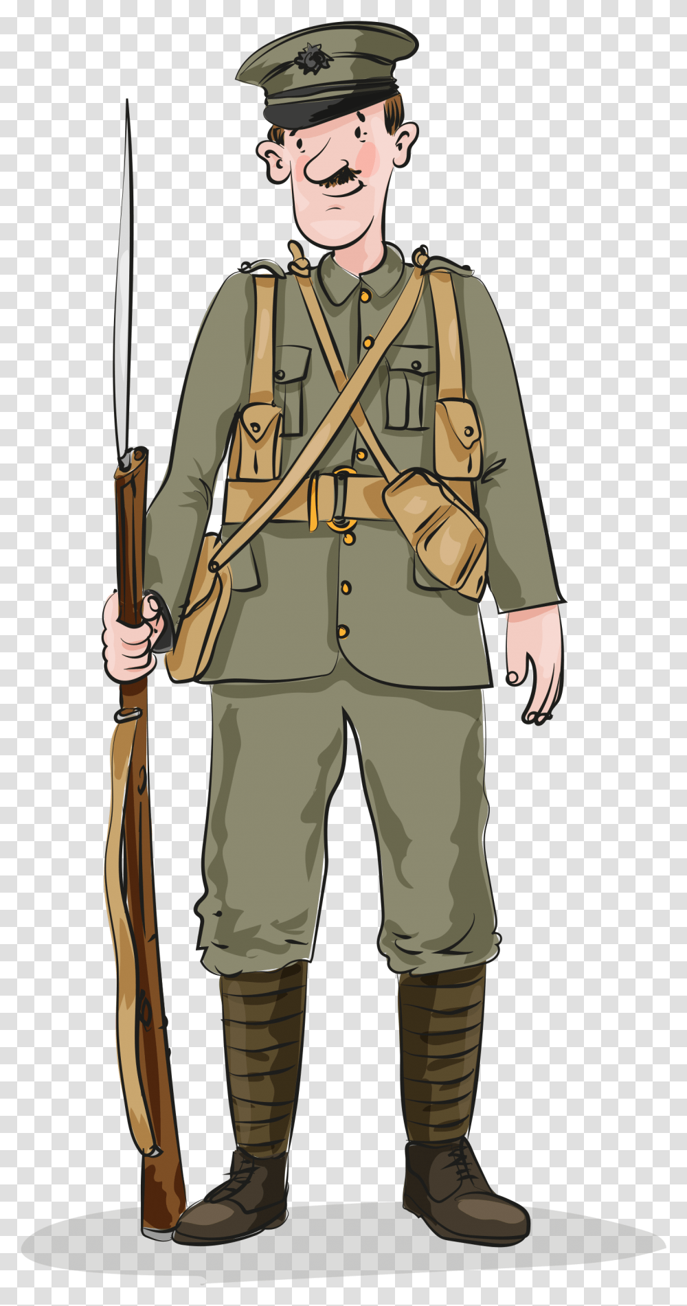 Wwi Soldier, Military, Military Uniform, Person, Human Transparent Png