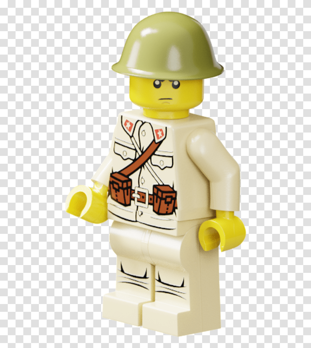 Wwii Japanese Soldier Lego Ww2 Japanese Army, Toy, Helmet, Apparel Transparent Png