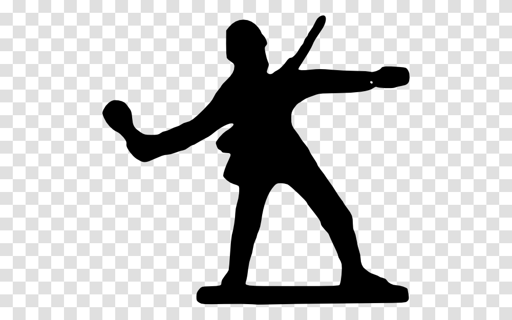Wwii Soldier Silhouette Clipart Soldier Throwing Grenade Silhouette, Person, Human, Dance, Stencil Transparent Png