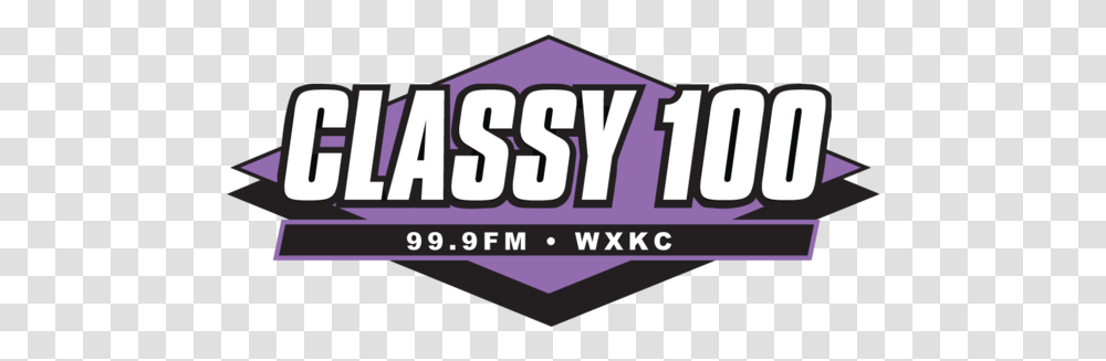 Wxkc Logo Classy 100, Label, Text, Purple, Word Transparent Png