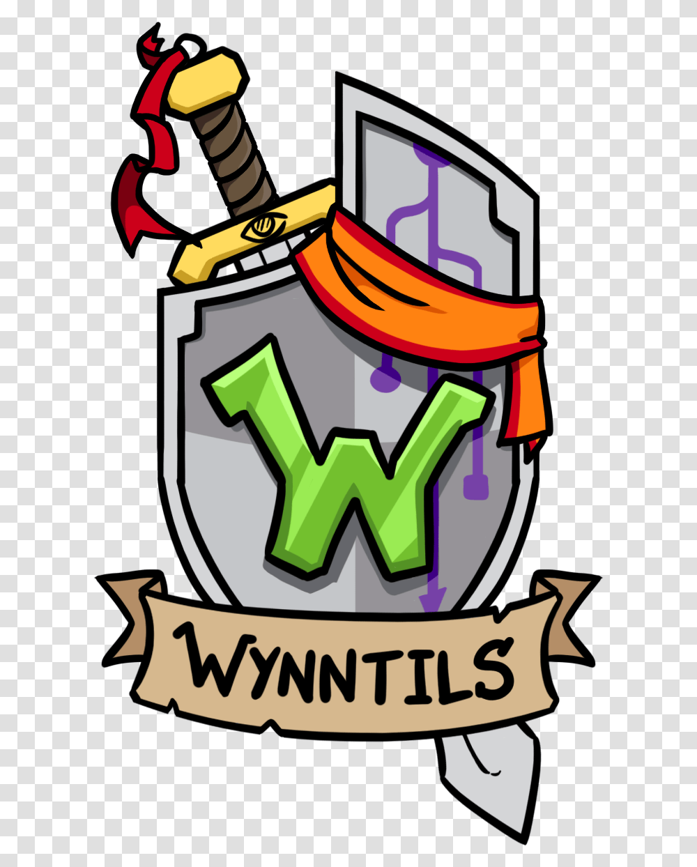 Wynntils Features Wynntils Logo, Label, Text, Sticker, Symbol Transparent Png