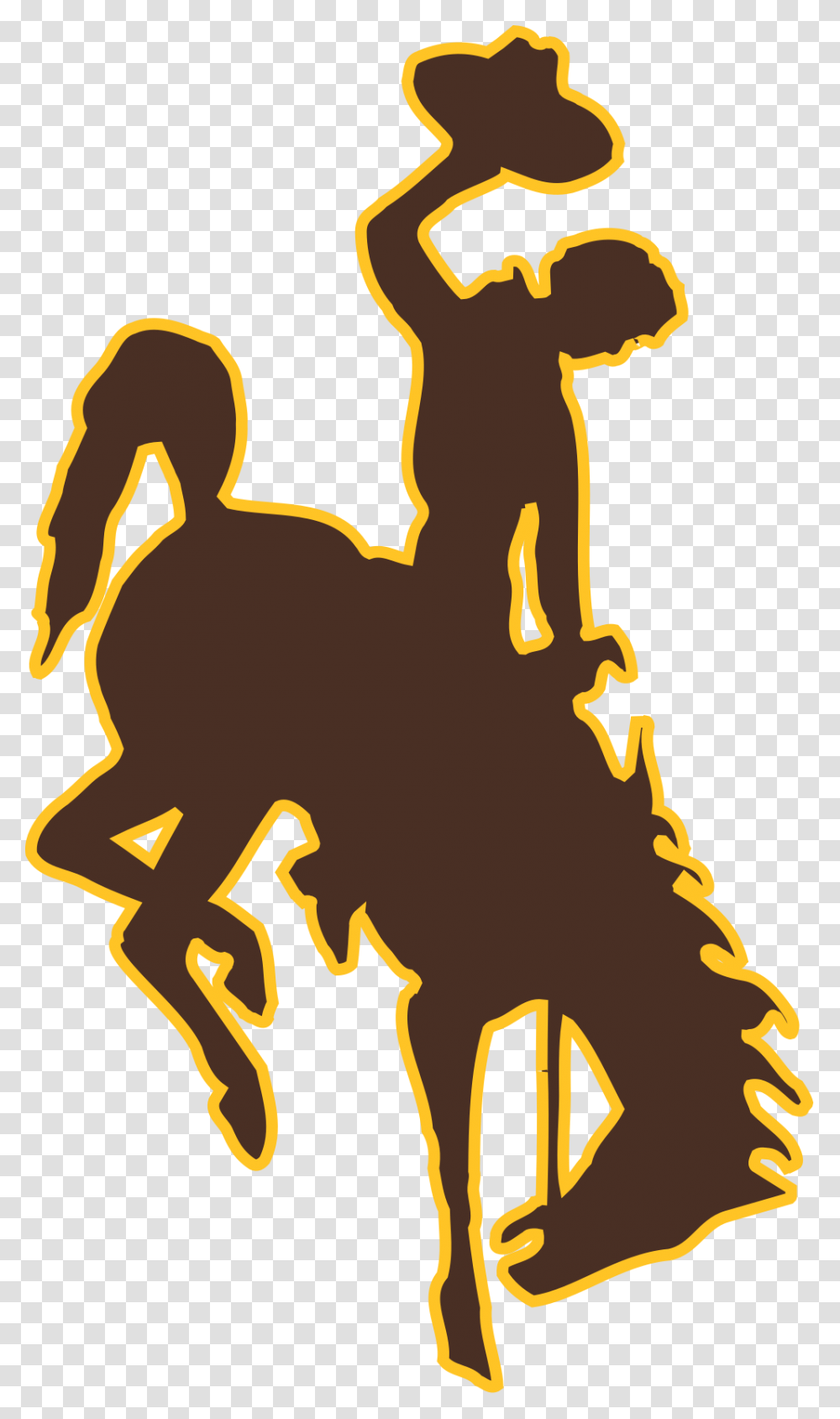 Wyoming Athletics Logo, Animal, Silhouette Transparent Png