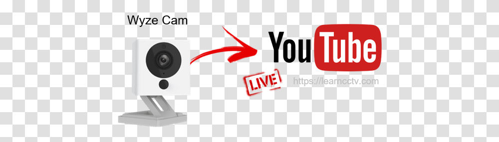 Wyze Cam Stream To Youtube Free Graphic Design, Symbol, Logo, Text, Arrow Transparent Png