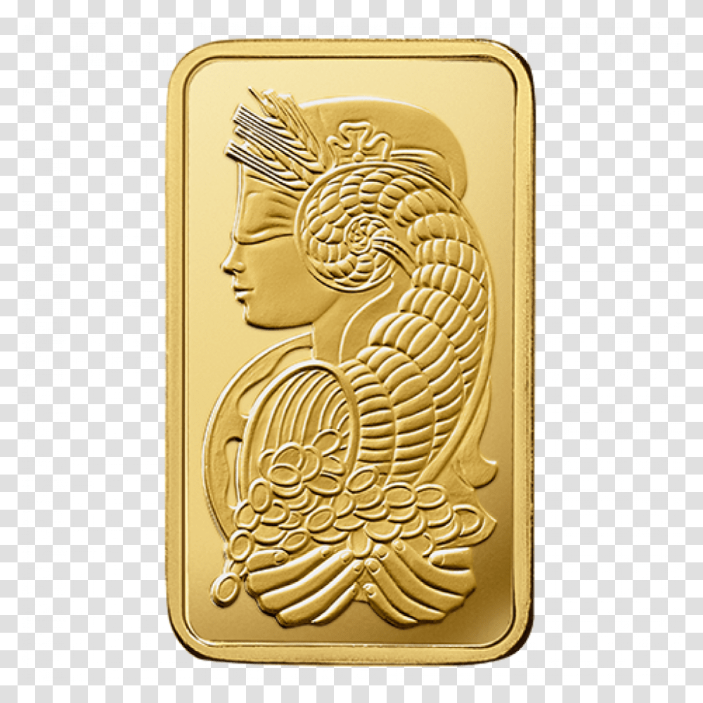 X 1 G Pamp Fortuna Multigram Gold Bar - Tavex Gold Pamp 500 Gram, Gold Medal, Trophy Transparent Png