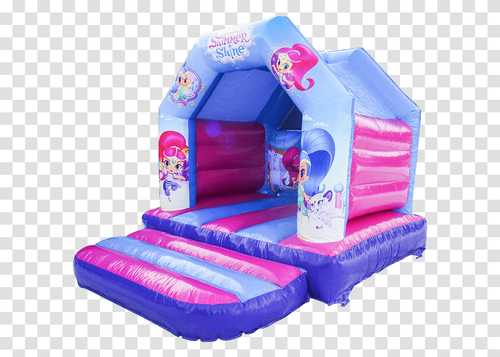 X 10 A Frame Bouncy Castle Shimmer And Shine Shimmer And Shine Tennie Genies Shine, Inflatable, Crib, Furniture, Bed Transparent Png