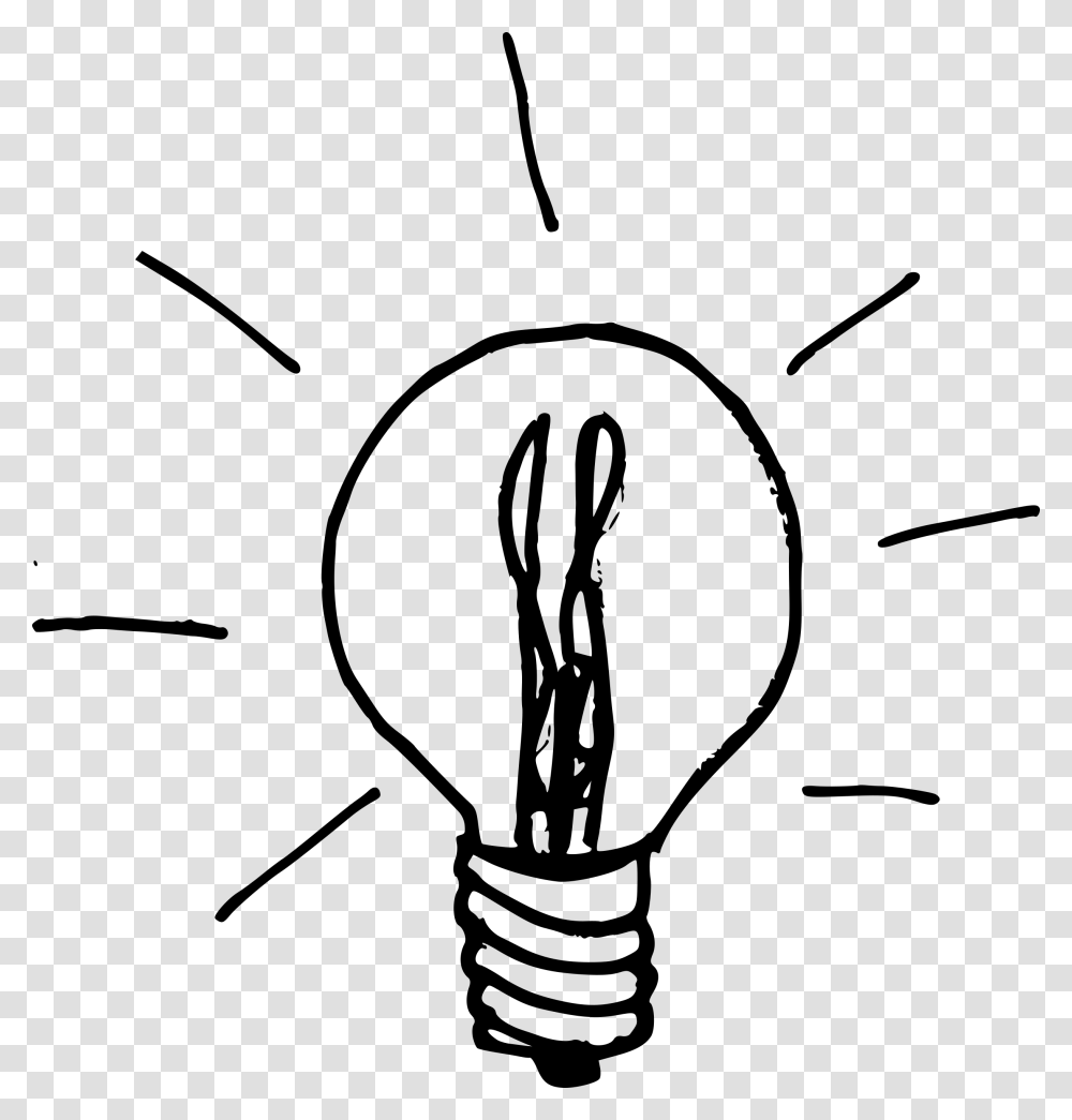 X 1024 Light Bulb Drawing, Gray, World Of Warcraft Transparent Png