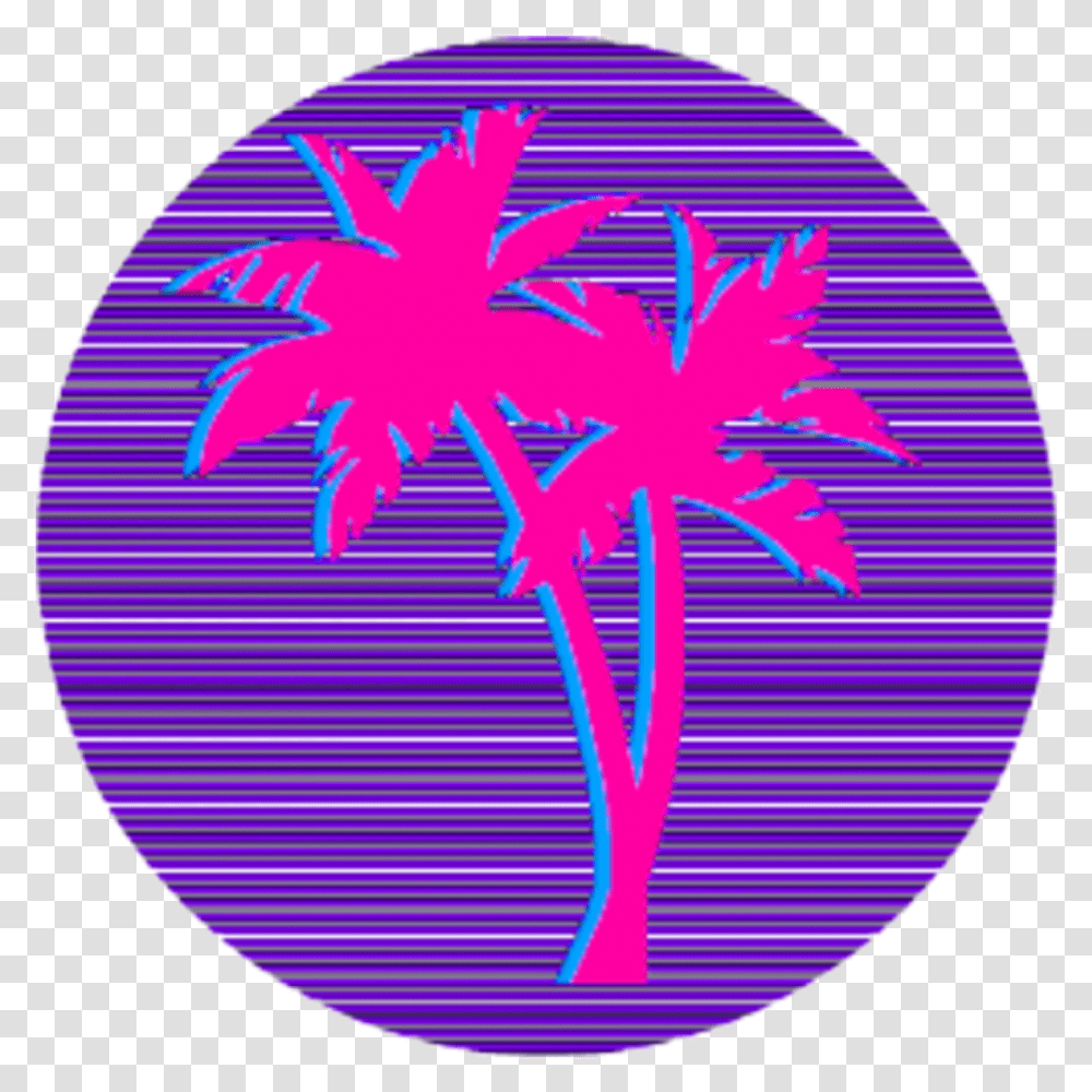 X 1024 Neon Palm Tree, Sphere Transparent Png